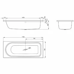 Bette BetteOcean Lowline 170 X 70 Cm, Überlauf Hinten 7 Bette BetteOcean Lowline 170 X 70 Cm, Überlauf Hinten -Wanne Verkaufsladen bette badewannen rechteckbadewannen ocean lowline 2118727