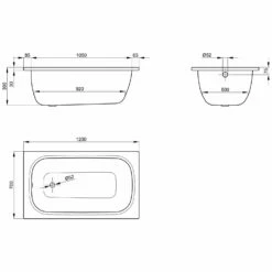 Bette Labette Kleinwanne 120 X 70 X 39 Cm Mit Griffbohrung -Wanne Verkaufsladen bette labette kleinwanne 120 0 x 70 0 cm 2117776