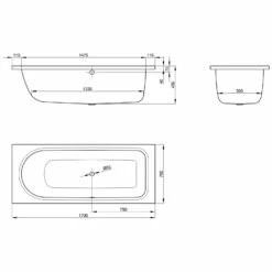 Bette Ocean Badewanne 170 X 70 Cm, Überlauf Vorn -Wanne Verkaufsladen bette ocean badewanne 170 0 x 70 0 x 45 0 cm 2118769