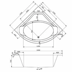 Caribia Apollo Badewanne 155 X 155 Cm Ohne Schürze -Wanne Verkaufsladen caribia badewannen apollo 155 x cm 9184884