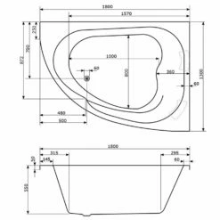 Wanne Verkaufsladen -Wanne Verkaufsladen caribia badewannen delta xl 180 130 9184890