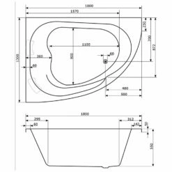 Caribia Delta XL Badewanne 180 X 130 Cm Mit Schürze, Für Ecke Links 7 Caribia Delta XL Badewanne 180 X 130 Cm Mit Schürze, Für Ecke Links -Wanne Verkaufsladen caribia badewannen delta xl 180 130 9184935