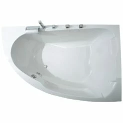 Caribia Delta XL Badewanne 180 X 130 Cm Ohne Schürze, Für Ecke Rechts
