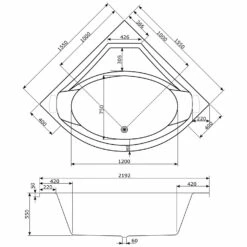 Caribia Apollo Premium Whirlpool 155 X 155 Cm Mit Schürze -Wanne Verkaufsladen caribia badewannen eck apollo premium whirlpool 5927965