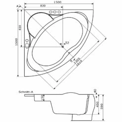 Caribia Rio Premium Whirlpool 150 X 150 Cm Mit Schürze 10 Caribia Rio Premium Whirlpool 150 X 150 Cm Mit Schürze -Wanne Verkaufsladen caribia badewannen eck rio premium whirlpool 5927947