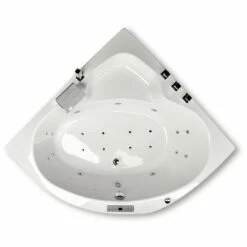 Caribia Rio Premium Whirlpool 140 X 140 Cm Ohne Schürze -Wanne Verkaufsladen caribia badewannen eck rio premium whirlpool 5954701