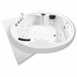 Caribia Vidal Premium Whirlpool 186 X 186 Cm Ohne Schürze, Eck -Wanne Verkaufsladen caribia badewannen ovalbadewannen vidal premium whirlpool 5954785