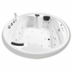 Caribia Vidal Premium Whirlpool 182 X 182 Cm Ohne Schürze, Rund -Wanne Verkaufsladen caribia badewannen ovalbadewannen vidal premium whirlpool 5954908