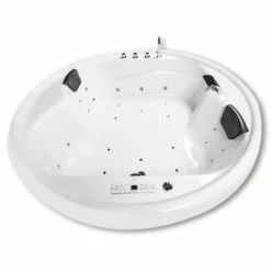 Caribia Vidal Premium Whirlpool 182 X 182 Cm Ohne Schürze, Rund -Wanne Verkaufsladen caribia badewannen ovalbadewannen vidal premium whirlpool 5954950