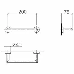 Dornbracht Wannengriff 20 Cm