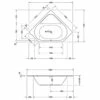 Duravit D-Code Eck-Badewanne 140 X 140 Cm -Wanne Verkaufsladen duravit badewanne eck d code 140 ohne whirl 708892