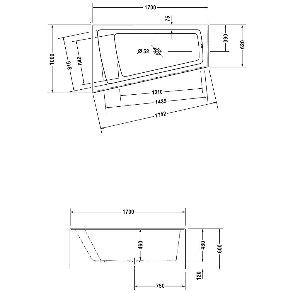 Duravit Paiova Eck-Badewanne 170 X 100 Cm Ecke Links Mit Angeformter Schürze Und Gestell 3 Duravit Paiova Eck-Badewanne 170 X 100 Cm Ecke Links Mit Angeformter Schürze Und Gestell