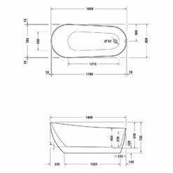 Duravit DuraFaro Badewanne 180 X 80 Cm -Wanne Verkaufsladen duravit badewannen durafaro 180 x cm 11028634