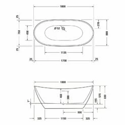 Duravit DuraVato Badewanne 180 X 80 Cm -Wanne Verkaufsladen duravit badewannen duravato 170 x 80 11029525
