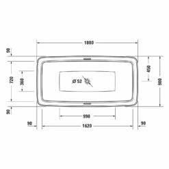 Duravit Bento Starck Box Rechteck-Badewanne 180 X 90 Cm, Freistehend -Wanne Verkaufsladen duravit bento starck box badewannen rechteck 12211204