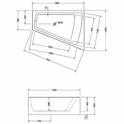 Duravit Paiova Eck-Badewanne 180 X 140 Cm Ecke Rechts Mit Angeformter Schürze