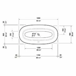Duravit White Tulip Badewanne Freistehend 180 X 90 Cm -Wanne Verkaufsladen duravit white tulip badewannen freistehend 180 4369760