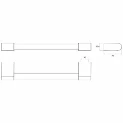 Emco Flow Wannengriff 30 Cm
