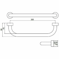 Emco Rondo2 Wannengriff 30 Cm