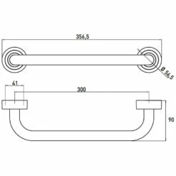 Emco Polo Wannengriff 30 Cm