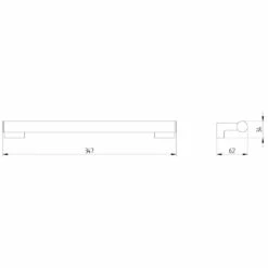 Avenarius Serie 360 Wannengriff 30 Cm