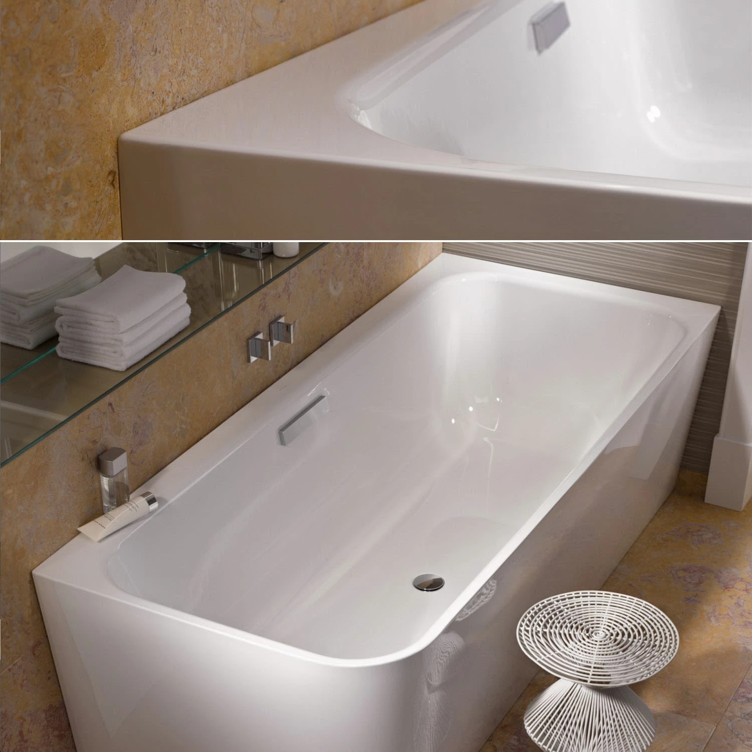 Bette BETTEART V Eckbadewanne Einbau Rechts 3 Bette BETTEART V Eckbadewanne Einbau Rechts