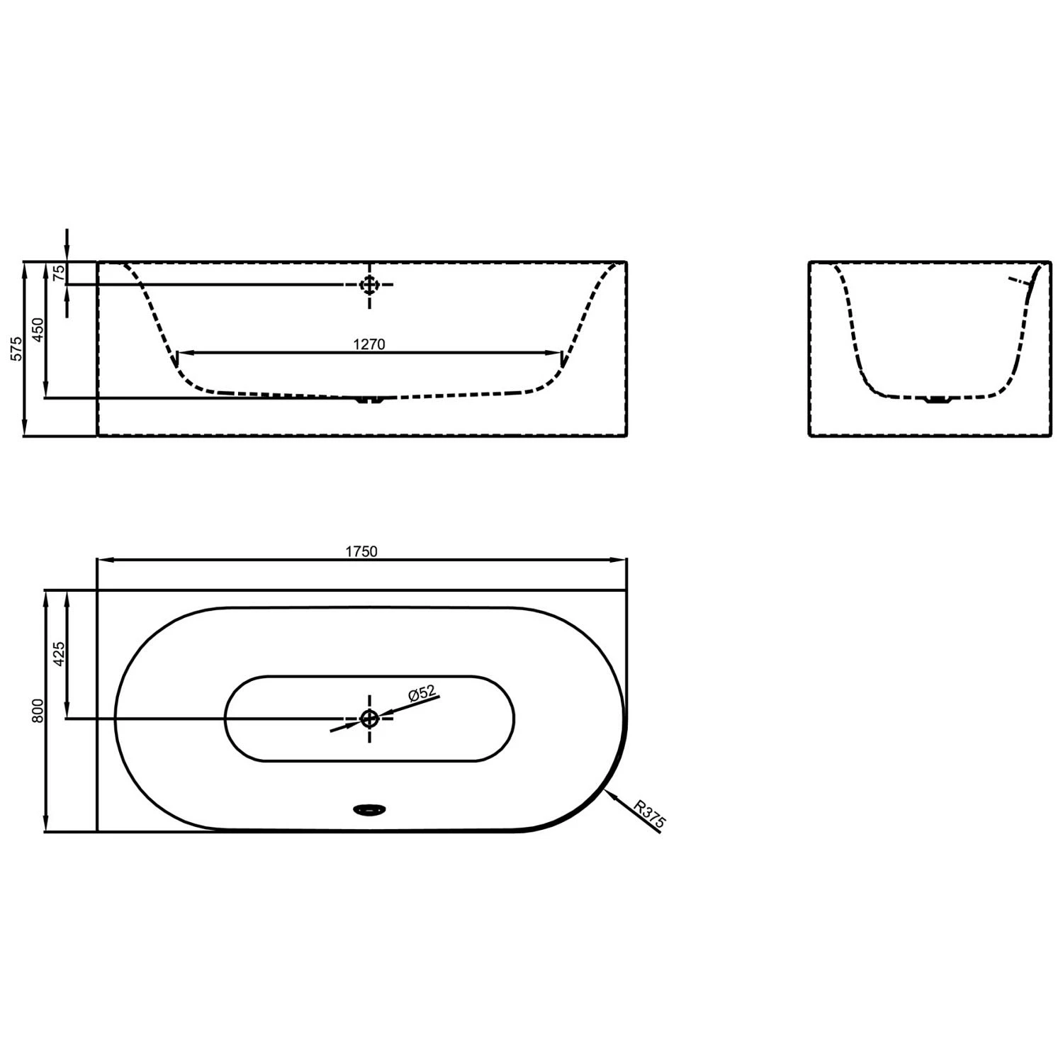 Bette Lux Oval IV Silhouette Eckbadewanne 175 X 80 Cm 5 Bette Lux Oval IV Silhouette Eckbadewanne 175 X 80 Cm – Bild 3