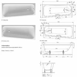 Bette Space S Eck-Badewanne 170 X 75 Cm Einbau Ecke Links -Wanne Verkaufsladen hersteller bette badewannen eckbadewannen space 170 2584492