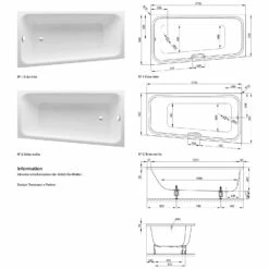 Bette Space M Eck-Badewanne 170 X 90 Cm Einbau Ecke Rechts -Wanne Verkaufsladen hersteller bette badewannen eckbadewannen space m 2584504