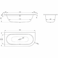 Bette Starlet IV Badewanne 165 X 75 Cm Mit Griffbohrung -Wanne Verkaufsladen hersteller bette badewannen eckbadewannen starlet iv 2118514