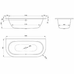 Bette Starlet I Badewanne 165 X 75 Cm -Wanne Verkaufsladen hersteller bette badewannen halbrundbadewannen starlet i 2118616