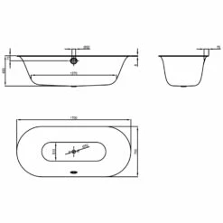 Bette Lux Oval-Wanne 170 X 75 Cm -Wanne Verkaufsladen hersteller bette badewannen ovalbadewannen lux 170 2118343