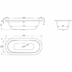 Bette Starlet Oval-Wanne 165 X 75 Cm Mit Griffbohrung 7 Bette Starlet Oval-Wanne 165 X 75 Cm Mit Griffbohrung -Wanne Verkaufsladen hersteller bette badewannen ovalbadewannen starlet 165 2118007