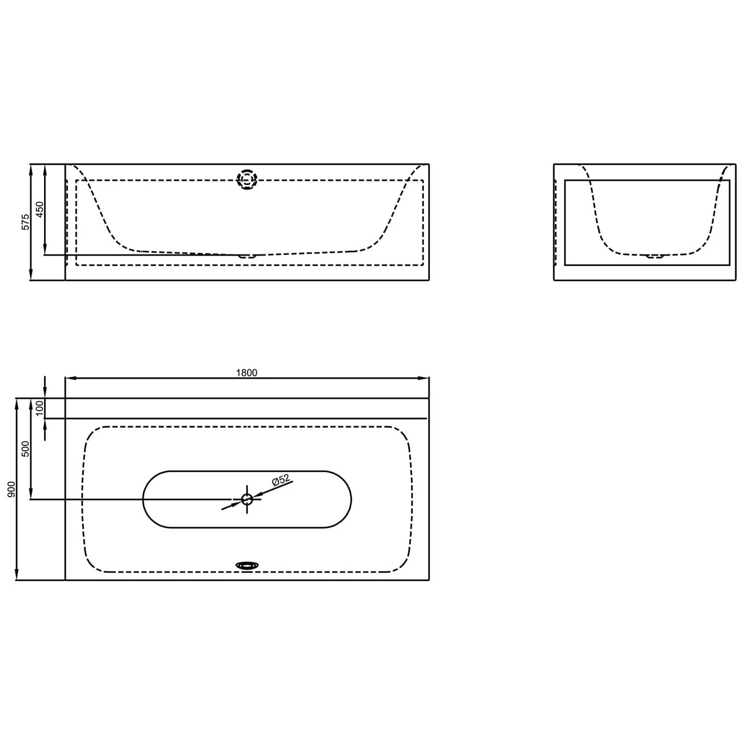 Bette Lux IV Silhouette Side Eckbadewanne 180 X 90 Cm 6 Bette Lux IV Silhouette Side Eckbadewanne 180 X 90 Cm – Bild 4