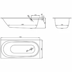 Bette Comodo Rechteck-Badewanne 170 X 80 Cm, Überlauf Vorne -Wanne Verkaufsladen hersteller bette badewannen rechteckbadewannen comodo 170 2117878