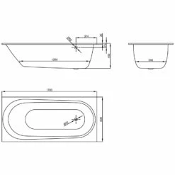 Bette Comodo Rechteck-Badewanne 170 X 80 Cm, Überlauf Hinten -Wanne Verkaufsladen hersteller bette badewannen rechteckbadewannen comodo 170 2117899