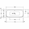 Duravit Happy D2 Rechteck Whirlwanne 180 X 80 Cm Mit Combi-System E, Vorwand -Wanne Verkaufsladen hersteller duravit badewannen happy 2 whirlwannen 957873