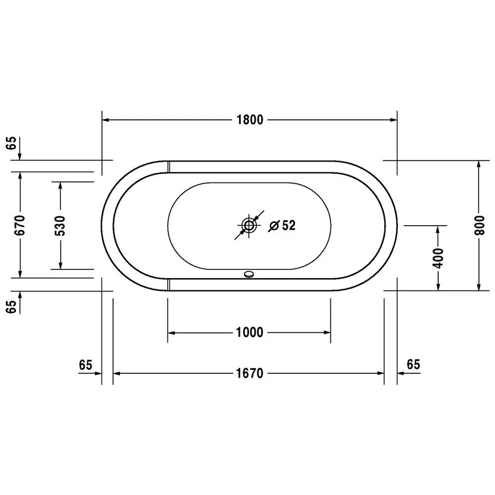 Duravit Starck Oval Whirlwanne 180 X 80 Cm Mit Combi-System P, Zwei Rückenschrägen 3 Duravit Starck Oval Whirlwanne 180 X 80 Cm Mit Combi-System P, Zwei Rückenschrägen