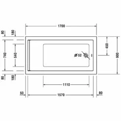 Duravit Starck Rechteck Whirlwanne 170 X 90 Cm Mit Combi-System P, Einer Rückenschräge 5 Duravit Starck Rechteck Whirlwanne 170 X 90 Cm Mit Combi-System P, Einer Rückenschräge -Wanne Verkaufsladen hersteller duravit badewannen starck whirlwannen whirlpools 957911