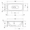 Duravit XViu Badewanne Rechteck 180 X 80 Cm, Mit 2 Rückenschrägen, Freistehend
