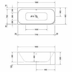 Duravit Happy D.2 Badewanne Rechteck 180 X 80 Cm, Mit Angeformter Acrylverkleidung 9 Duravit Happy D.2 Badewanne Rechteck 180 X 80 Cm, Mit Angeformter Acrylverkleidung -Wanne Verkaufsladen hersteller duravit happy d 2 badewanne rechteck 700316 709005
