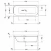 Duravit Happy D.2 Badewanne Rechteck 170 X 75 Cm, Rückenschräge Links -Wanne Verkaufsladen hersteller duravit happy d2 badewannen rechteck 709001
