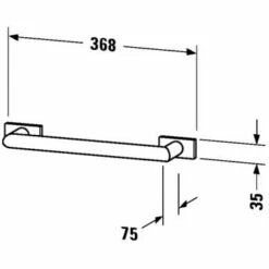 Duravit Karree Wannengriff