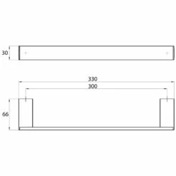 Emco Liaison Neu Wannengriff 33 Cm
