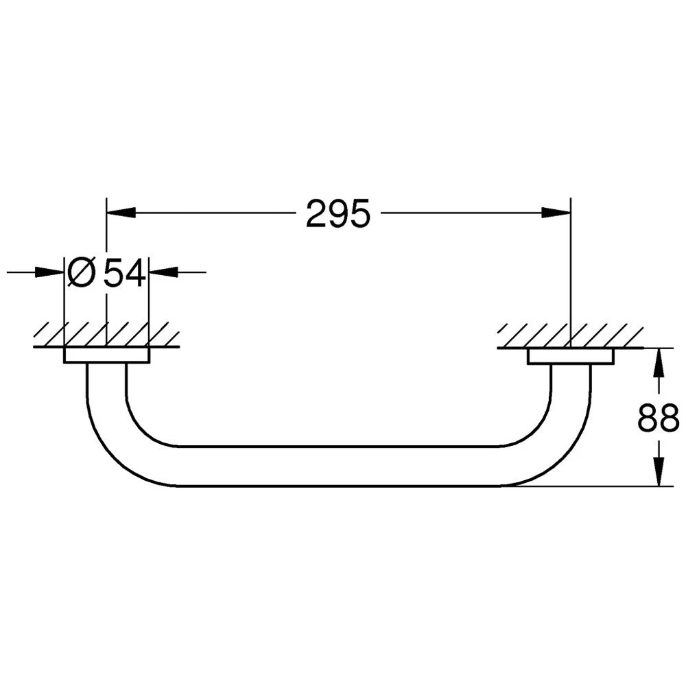 GROHE Essentials Wannengriff 29,5 Cm 3 GROHE Essentials Wannengriff 29,5 Cm