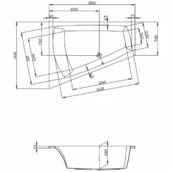 Hoesch Largo Eck-Badewanne 180 X 140 Cm Linke Ausführung -Wanne Verkaufsladen hersteller hoesch badewannen eckbadewannen largo trapez 598011