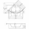 Hoesch Spectra Eck-Badewanne 140 X 140 Cm Mit Loser Schürze -Wanne Verkaufsladen hersteller hoesch badewannen eckbadewannen spectra 140 597947