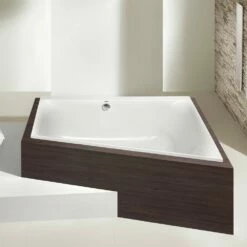 Hoesch Thasos Eckbadewanne 175 X 110 Cm Rechte Ausführung Ablaufabdeckung Weiß