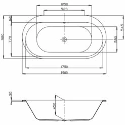 Hoesch Foster Oval-Badewanne 190 X 98 Cm -Wanne Verkaufsladen hersteller hoesch badewannen ovalbadewannen foster 190 598102