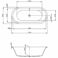 Hoesch Philippe Starck Edition 2 Ovalbadewanne 175 X 80 Cm